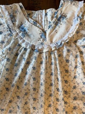TROPICANA HAWAII VTG 60/70s Blue Floral Dress.